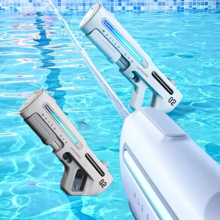 Wireless Electric Automatic Water Gun Large Capacity 8m Range Electric Burst Mode Summer Beach Outdoor Swimming Pool Toys