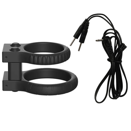 Male Electric Shock Fiber Penis Sleeve Glans Ring Pads Cock Extender Enlarger Vibrator SM Stimulator Sex Tool For Men Masturbate