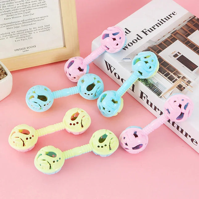 3Pcs Double Headed Hand Rattle Party Toys To Appeal The Adult Small Toy Rattle Toy Shower Hand Holding Bell Gift