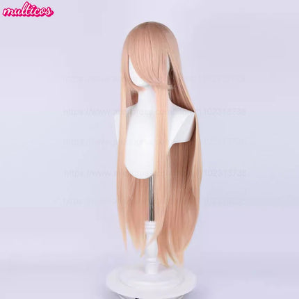 High Quality Anime 100Cm Long Staight Cosplay Wig Black White Red Pink Brown Gold Blue Blonde Purple Heat Resistant Hair Wigs
