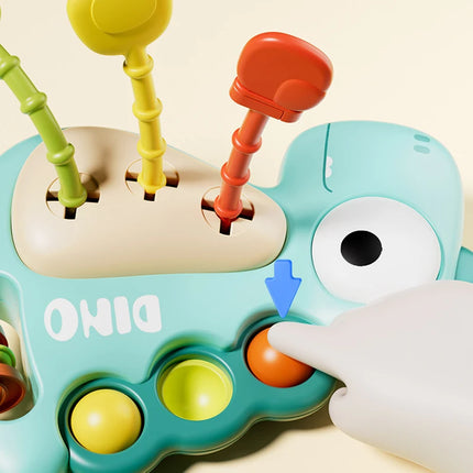 Montessori Toys for Baby,Dinosaur Pull String Toy For Infant,Sensory Teething Toys, Gifts For Toddlers Boys And Girls