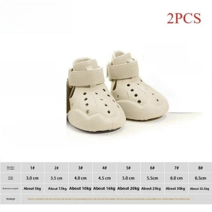 Pet dog outdoor breathable sandals mesh shoes teddy running hole dog shoes pet shoes easy to wear