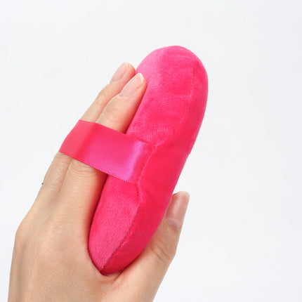 125mm圆形 Cotton Velvet Powder Puff Large Loose Powder Puff Makeup Artist Powder Puff Round Cotton Ribbon Hook Hand Glove Puff