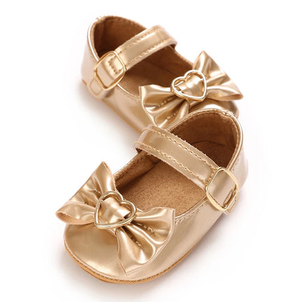 Spring and Autumn Baby Golden Princess Shoes Children's Soft soled Single Shoes Baby Girl Casual Shoes Baby Leather Shoes