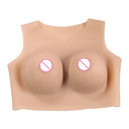 Realistic Shemale Fake Boobs False Breast Forms Crossdresser Silicone Adhesive Tits For Drag Flat Chest Women Men Adult Sex Toys
