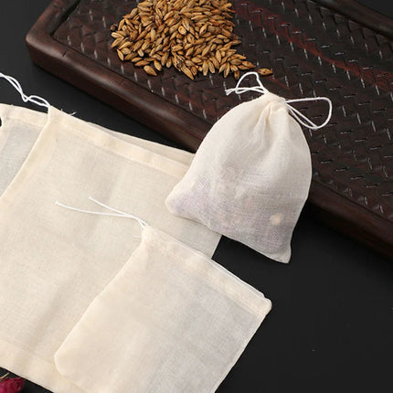 Cotton Tea Bags 50pcs / Sachets Thé Coton 50pcs