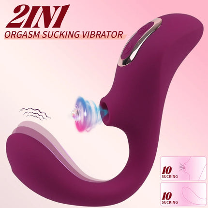 Sucking Vibrator G Spot Clitoris Suction Female Nipple Oral Vacuum Sucker Stimulator Massager Adult Goods Sex Toys for Women