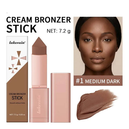 Triangle Bronze Contour Stick Face Sculpting Concealer Cream Cover Dark Circle Hydrating Long Lasting Anti-oxidant Facial Makeup