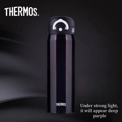 THERMOS Water Bottle 500ml Children Stainless Steel Vacuum Flask Thermal Mug, 6-12H Hot & Cold, Leakproof Coffee Mug for Hiking
