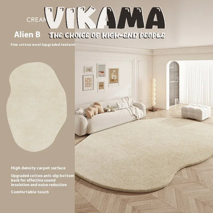 VIKAMA Upgraded Material New Shaped Warm Living Room Bedroom Kitchen Bathroom Non-slip Washable Carpet Mat Rug Home Decor
