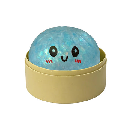 In Stock Glitter Dumpling Glitter Dumpling Squishy Blind Box Dumplings Sensory Squeeze Toy for Stress Relief Desktop Decoration