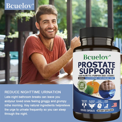 Men's Prostate & Urinary Tract Support Capsules - Saw Palmetto, Lycopene, Antioxidant, Supports prostate health, urinary health