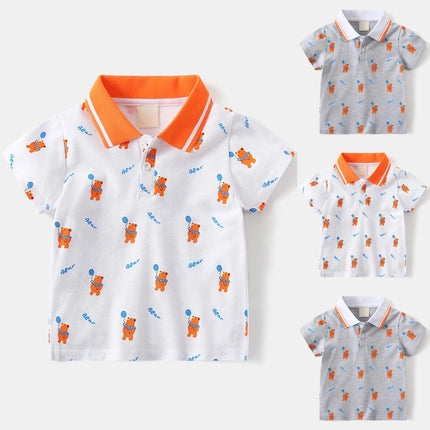 Boys Long Sleeve Shirts Size 5 Boys And Toddlers' Short Sleeve Shirts Fashion Boys Turndown Printed Shirt 한국 아동복 2026