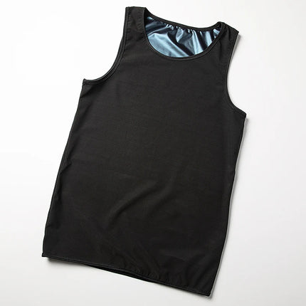 Hot Slimming Sauna Sweat Vest for Men Heat Trapping Pullover Sweat Enhancing Vest Workout Body Shaper Reduce Weight Tank Tops