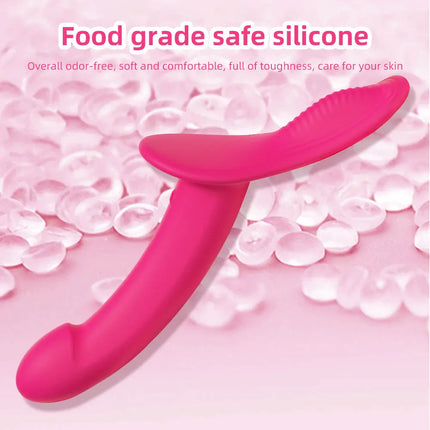 Strap-On Vibrating Dildo Adjustable Harness Vibrator with 10 Vibration Modes Wearable Harness Sex Toy for Female Couple Lesbians