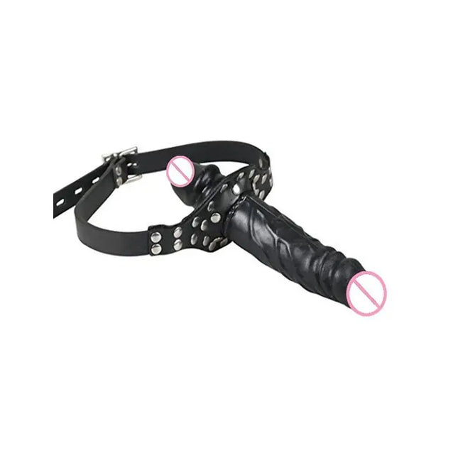 [TG823]Double Head Penis Mouth Plug Ball Gags Bit Mouth Slave Bondage Sex Toys Adult Toys For Men And Women