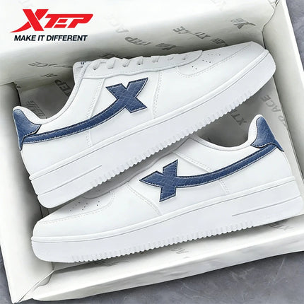 Xtep Skateboarding Shoes For Men Trendy Street Style Fashion Low Top Thick Sole Durability Comfortable Jogging Shoe 874119319851