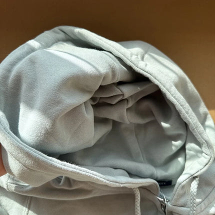 Mint Green Sweet Zip-up Hoodie Woman Autumn Zipper Drawstring Hooded Long Sleeve Cotton Sport Sweatshirt Slim Hoodies Y2k Tops