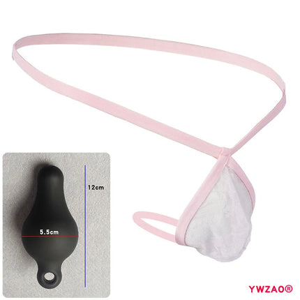 YWZAO Anus Gay Plug Men's Dildo Ass Underwear Briefs Toys Lingerie Thongs Butt Panties Sexy Adult Anal Fisting N21 Combination