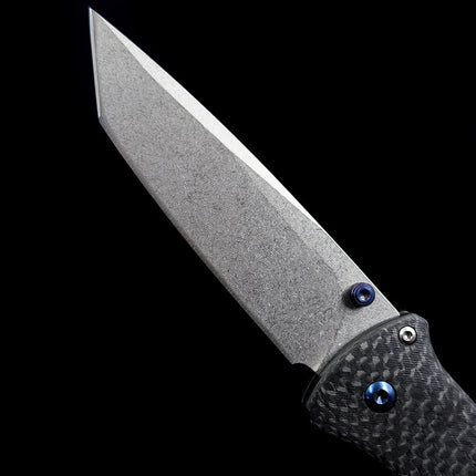 BM 537-09 Bailout Carbon Fiber | SS Tanto M390 Folding knife