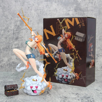 In stock 30cm One Piece Anime Figure Nami Action Figurine Hentai Pvc Statue Model Room Collection Decoration Toys Ornaments Gift