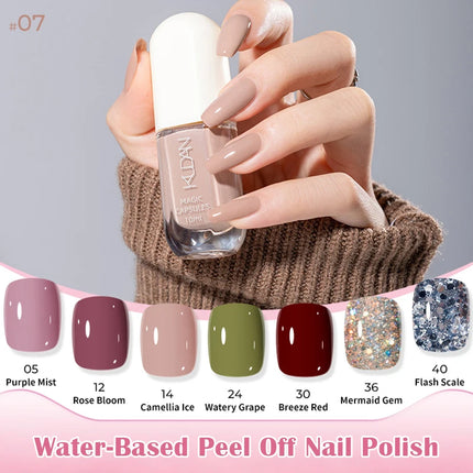 10ml Water-Based Peel Off Nail Polish 40 Colors Long Lasting Quick Drying No Need of Lamp to Cure Nail Supplies Manicure Nails