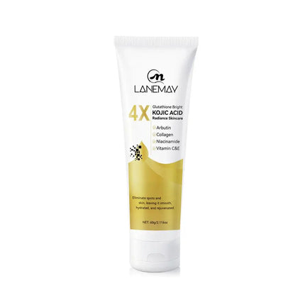 Kojic Acid Face Cream Lotion Glutathione Vitamin C Deep Hydrating Nourishing Moisturizer Evens Out Skin Tone For Day & Night Use