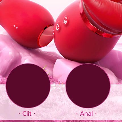 APP Bluetooth Control Mouth Vibrator Female Tongue Licking Breast Sucking Cunnilingus Flirting Vibrator Second Tide Masturbator