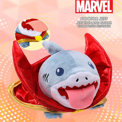 Marvel Cosbi Jeff The Land Shark Blind Box Mini Plush Collect Figures model Plush Keychain backpack charm pendant plush toy gift