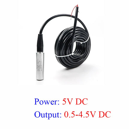 80M 4-20mA RS485 0.5-3V 0.5-5V level transmitter Controller level sensor water tank level indicator 80M