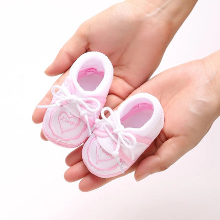 Multiple Options Newborn Baby First Baptist Shoe: Newborn Boy and Girl White Baptist Shoes Soft Sole Walking Shoes Size-9CM-10CM