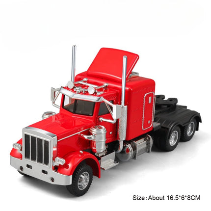 1:50 Scale Truck Transport Car Model Toy Metal Container Alloy Diecast Simulation Engineering Container Vehicle Models Boys Toys