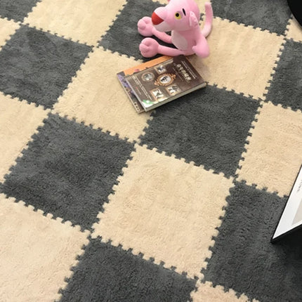 Soft Plush Children's Mat Baby Play Mat Baby Toys Eva Foam Puzzle Carpet In Children's Room Keep Warm Playmat 30*30*1CM