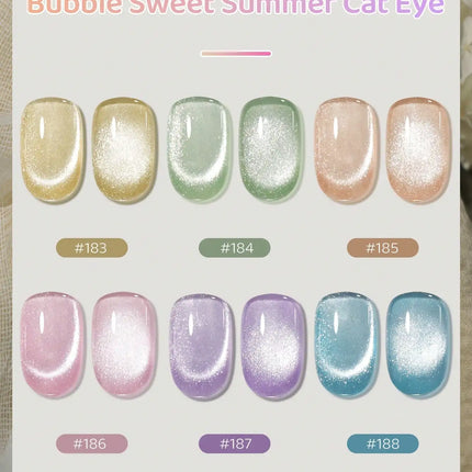 XEIJAYI 6Pcs 15ml cat eye Nail Gel polish set Semi Permanent Nail Art Soaking UV LED Nail Salon DIY Nail Salon Gel