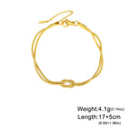 6 Love Knot Chain / 17-22 cm