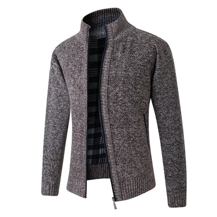 LEGIBLE 2025 Men's Sweaters Autumn Winter Wool Zipper Cardigan Sweaters Man Casual Knitwear Sweatercoat Male