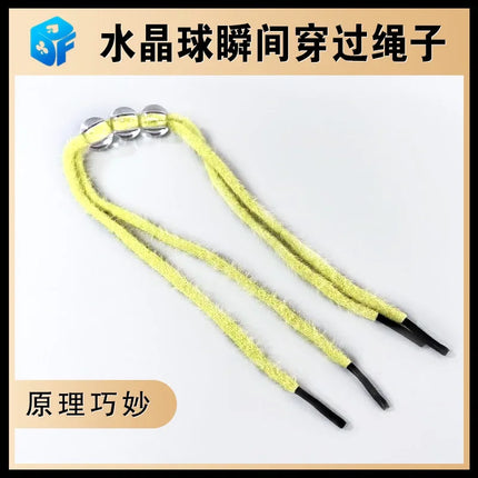 Grandma's Miracle Rope through ball magic tricks Magician Magia Props Stage Illusions Gimmicks Comedy Accessories Funny