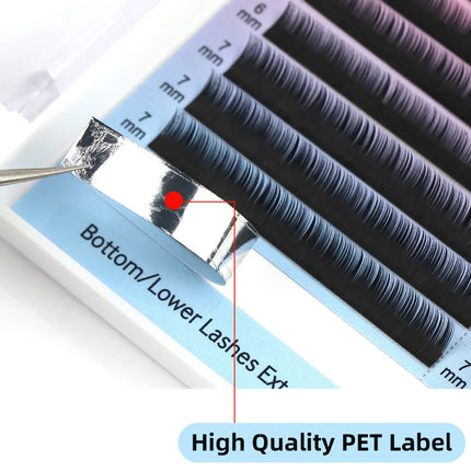 RUJADE Bottom Lower Eyelash 5-8mm Short Natural Individual Under Lashes Soft Professional Faux Mink Lash Extensions