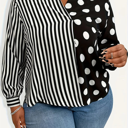 Women's plus size shirt summer chic elegant shirt casual women's fashionable shirt