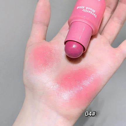 Magic Blush Stick 3-in-1 Cheek Lip Tinted Moistured Blush Stick Silky Brighten Cheek Cream Natural Cosmetics Makeup Products