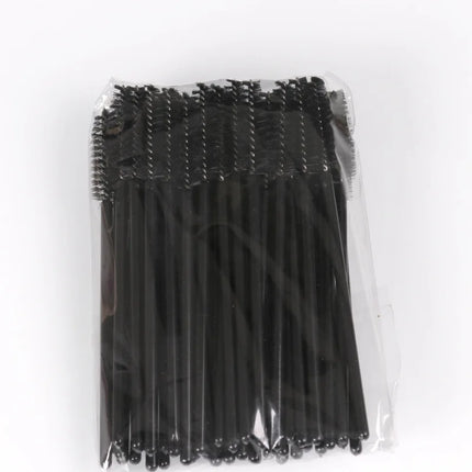 Black Eyebrow Perm Makeup Brush Disposable Eyelash Extension Brow Comb Professional Mascara Wands Applicator Spoolers Tools