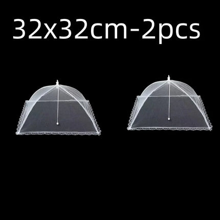 Kitchen Food Cover Foldable Anti Fly Mosquito Mesh Cover Picnic Dinner Table Umbrella Style Tent Cover Kitchen Gadgets