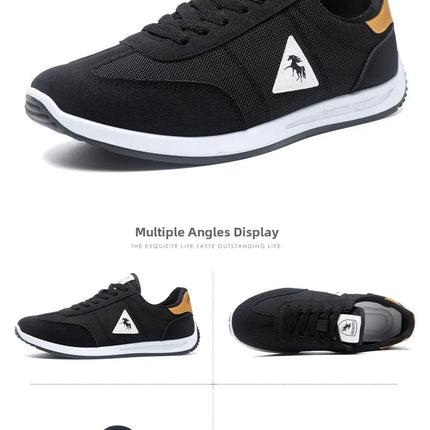 Men's Breathable Mesh Sports Shoes Lightweight Comfortable Soft Bottom Casual Shoes Versatile Footwear for All Seasons