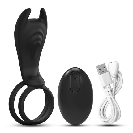 Remote Control Vibrating Cock Ring for Men Penis Ring Penis Vibrator Clit Stimulator Adult Goods Sex Toy for Men and Couples