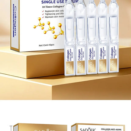 Collagen Ceramide Hyaluronic Acid Face Serum – Anti-Aging & Whitening Repair Essence, Firm Smooth Skin, Fade Dark Spots