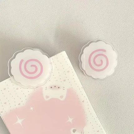 1/3pcs Cute Fish Cake Acrylic PP Clip Snack Sealing Clips Notebook Memo Clips File Clips Photo Wall Decor Gift Decoration Clip