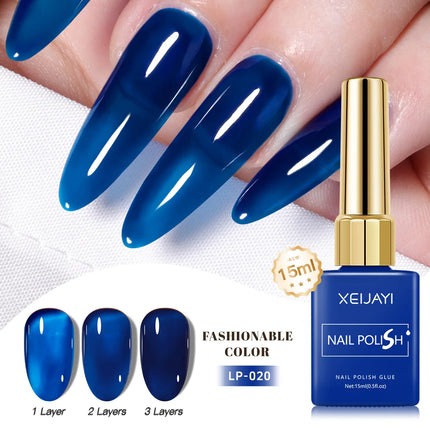 Colored Square Bottle Nail Varnish Gel 60 Colors Gloss Matte Ice-clear Nail Polish Fruit Green Nail Art Soak Off UV Gel Lacquer
