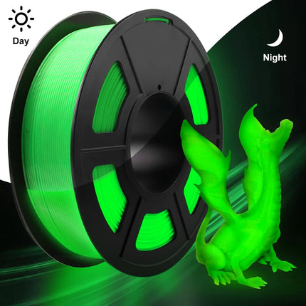 Glow in The Dark Filament Multicolor, Green, Blue, Purple and Rainbow, PLA Filament 1.75 mm, 3D Printer Filament Bundle