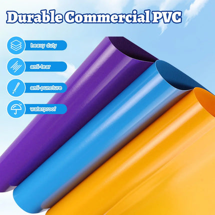Inflatable Water Slide with Double Slide,100% PVC Commercial Grade Water Slide with Air Blower,Great for Outdoor Backyard Party