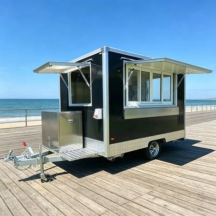Custom Solar Powered Food Truck, Fully Equipped Kitchen Mobile Food Vehicle